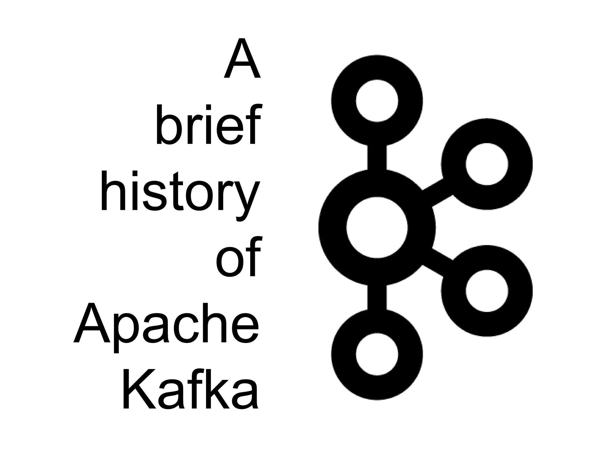 A
brief
history
of
Apache
Kafka
 