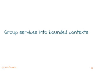 110
Group services into bounded contexts
 