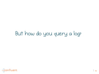 74
But how do you query a log?
 