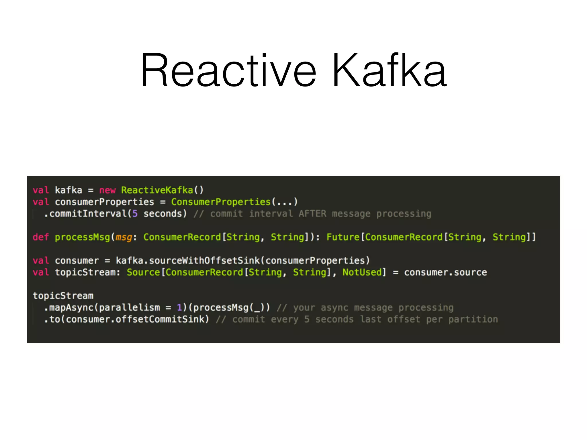 Reactive Kafka 