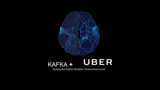 KAFKA +
Building the World's Realtime Transit Infrastructure
 