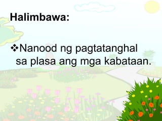pandiwa kaganapan pokus halimbawa
