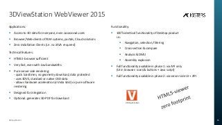 Kisters 3DViewStation - CAD viewer for PLM and stand alone | PPTX