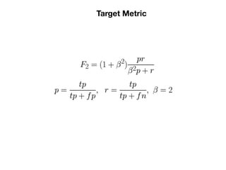 Target Metric
 