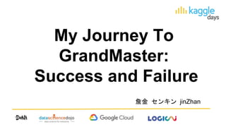 My Journey To
GrandMaster:
Success and Failure
詹金 センキン jinZhan
 