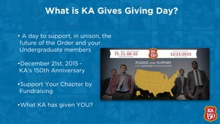 KA Day of Giving - Calling All Alumni