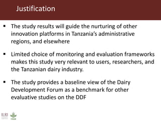 Impact of innovation platforms and information sharing on nurturing of smaller innovation platforms: A case study of Tanzania Dairy Development Forum