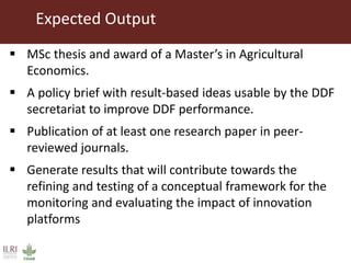 Impact of innovation platforms and information sharing on nurturing of smaller innovation platforms: A case study of Tanzania Dairy Development Forum