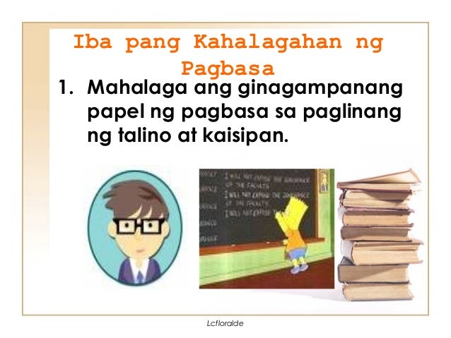 Kahalagahan ng pagbasa