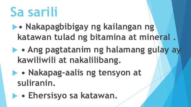 Kahalagahan ng pagtatanim