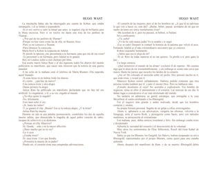 HUGO WAST HUGO WAST
La muchacha había ido ha interrogado por cuenta de Kohen, que estaba
intranquilo, y él se limitó a responderle:
-Si el oro vuelve a valer la mitad que antes .te regalare clip de brillantes para
tu blusa escocesa. Pero si no vuelve me darás una rosa de los jardines de
Thamar...
-¿'Por qué de los jardines de Thamar?
-Porque no hay rosas como las de ella, en Buenos Aires
-Pero yo no conozco a Thamar.
-Para entonces la conocerás...
Marta llevó a Kohen la respuesta de Adalid.
-Si pierdo la apuesta ¿me presentarás a tu hermana, para que me dé sus rosas?
-Te presentaré a mi hermana, pero Adalid no te ganará.
Hoy en Londres subió a cien chelines por libra.
Esa noche murió Julius Ram y al día siguiente todos los diarios del mundo
publicaron su manifiesto, que causó más emoción que la noticia de una guerra
mundial.
A las ocho de la mañana sonó el teléfono de Marta Blumen. Ella esperaba
aquel llamado.
-A estas horas tú no habrás leído los diarios,
-Es cierto... ¿qué hay de nuevo?
-Una noticia triste y otra alegre.
-Dame primero la alegre.
-Julius Ram ha publicado un manifiesto declarando que no hay tal oro
artificial. Lo engañaron, y él, a su vez, engañó al mundo.
-¿No dice quién lo engañó?
-No, felizmente.
-Esto hará subir el oro.
-¡Sí, hasta las nubes!
-Y yo ganaré el clip. ¡Bueno! Esa es la noticia alegre. ¿Y la triste?
-Julius Ram ha muerto.
Durante un rato ni una palabra pronunciarón, condolidos los dos de aquella
muerte súbita, que denunciaba la tragedia de aquel pobre corazón de sabio,
incapaz de sobrevivir a su deshonra.
-¿Piensas en ella, Mauricio?
-Sí. Queda… sola y en la mayor aflicción.
-¿Hace mucho que no la ves?
-La ví ayer.
-¿Estaba triste?
-Sí, muy triste. Creo que lloraba.
-¿Presentía la muerte de su padre?
-Puede ser; el corazón tiene esas estupendas adivinaciones.
-El corazón de las mujeres, pero el de los hombres no. ¿A que tú no adivinas
lo que voy a hacer yo, este día? -¡Bailar, beber, pasear, acordarte de mí que en
medio de tanto oro estoy mortalmente triste!
-Me acordaré de tí, pero no pasearé, ni beberé, ni bailaré.
Iré a confesarnre.
-¿Tú, judía?
-¡Yo no he sido nunca judía! Yo te amaba y te seguí.
¡Eso es todo! Después te contaré la historia de la paloma que volvió al arca.
Fernando Adalid es el más extraordinario misionero que yo conozca.
Kohen respondió lentamente.
-¿Sabes que eso te aleja de mí?
-Sí sé; Rero de todas maneras tú no me quieres. Te pierdo a tí, pero gano la
paz...
Un largo silencio.
-¡Qué misterioso el mundo de las almas! -exclamó él de repente-. Me cuentas
algo que te aleja de mí irremediablemente, y sin embargo te siento más cerca que
nunca. Hasta me parece que escucho los latidos de tu corazón.
-¡Así es! He colocado el auricular sobre mi pecho. Hoy pensaré mucho en tí,
que estás triste, y rezaré por tí.
Mauricio Kohen sonrió calladamente. Hubiera podido contestar que otra
persona rezaba también por él, y ante el mismo Dios. Pero no hablaron más.
¡Extraño desaliento el suyo! No acertaba a explicárselo. Era hombre de
negocios; tenía en ellos el pensamiento y el corazón. Las noticias de ese día, le
daban lugar a considerarse el ser más afortunado del mundo.
No tardaría en admirarse su genial estrategia, que entregaba a la casa
Meyerbeer el centro arrebatado a los Rheingold.
Era el negocio más grande y audaz realizado, desde que los hombres
compran y venden.
Su propia fortuna personal, llegaba de un golpe a cifras extravagantes.
Ahora si, aplastaría a sus adversarios, vengaría las afrentas, volvería a la
Sinagoga, sería el nuevo Rosh, y proseguiría como Saulo, pero con métodos
modernos, su persecución al cristianismo.
Esa mañana, pues, debía sentirse triunfante y feliz. Sin embargo estaba triste
y desalentado.
Advertía la vaciedad del corazón y el desconcierto de la voluntad.
Muy otros los sentimientos de Elías Silberstein, Rosch del Gran Kahal de
Nueva York.
Sabía ya que los Blumen, los Gutgold, los Halevy, habían traspasado su oro a
Rheingold, representados por el propio Blumen, corno quien pasa una castaña
ardiendo.
Ahora, después del manifiesto de Ram, y de su muerte, Rheingold debía
 
