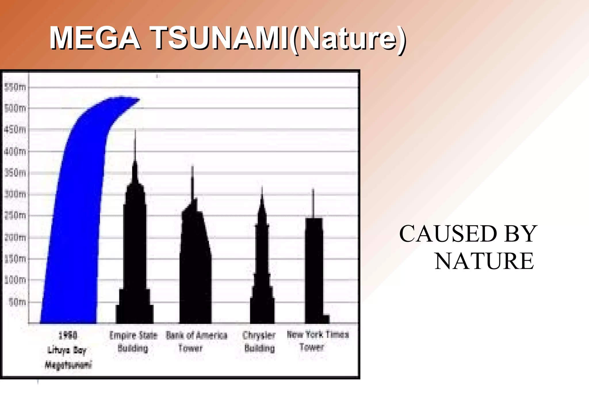 MEGA TSUNAMI(Nature)MEGA TSUNAMI(Nature)
CAUSED BY
NATURE