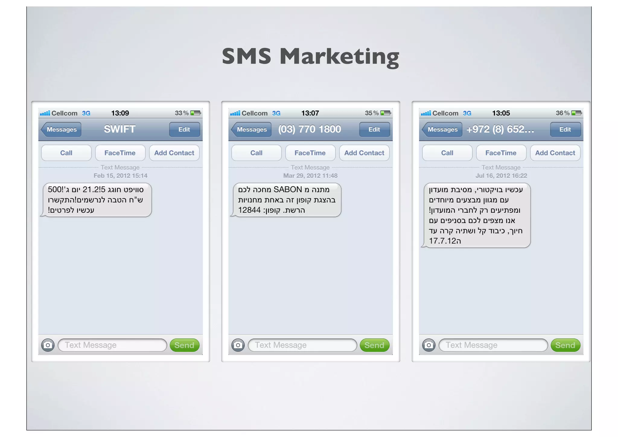 SMS Marketing
 