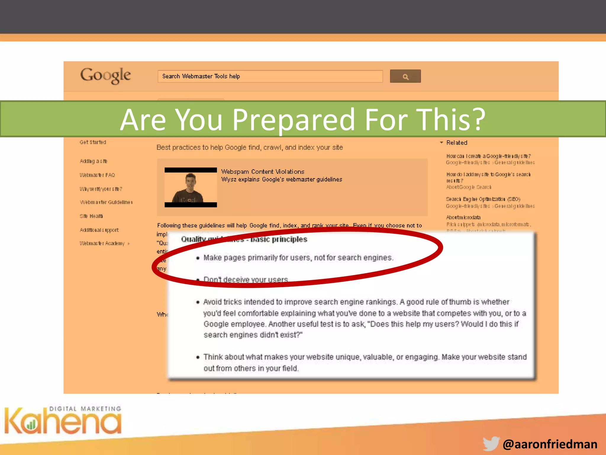 @aaronfriedman
Are You Prepared For This?
 