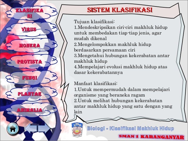 Klasifikasi Makhluk Hidup