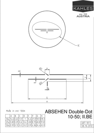 ABSEHEN Double-Dot
10-50; II.BE
 