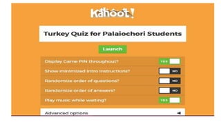 Kahoot questions