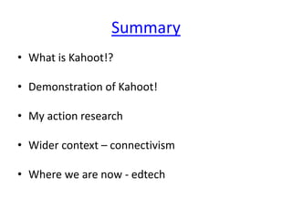Kahoot! for assessment | PPTX
