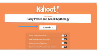 Kahoot guidelines