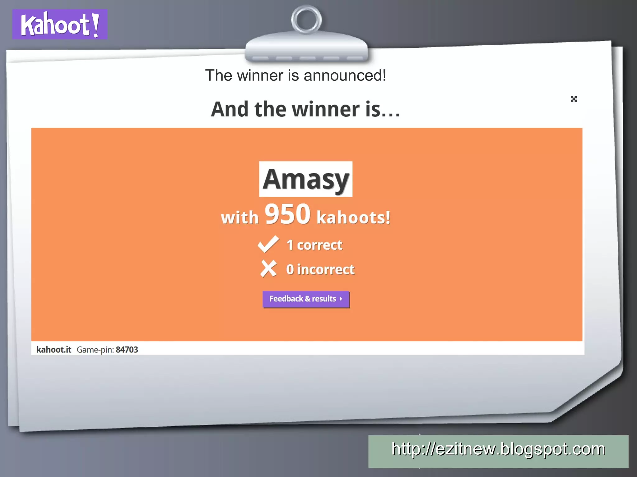 Your Logohttp://ezitnew.blogspot.comhttp://ezitnew.blogspot.com
The winner is announced!
 