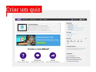 Criar um quiz
 