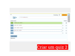 Criar um quiz 2
 