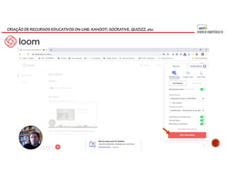 CRIAÇÃO DE RECURSOS EDUCATIVOS ON-LINE: KAHOOT!, SOCRATIVE, QUIZIZZ, etc.
 