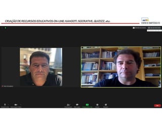 CRIAÇÃO DE RECURSOS EDUCATIVOS ON-LINE: KAHOOT!, SOCRATIVE, QUIZIZZ, etc.
 