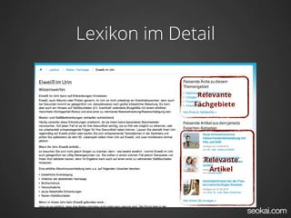 Lexikon im Detail


               Relevante
              Fachgebiete




                Relevante
                 Artikel
 