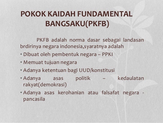 Kaidah kaidah fundamental negara