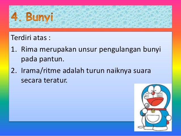 Kaidah kebahasaan dalam pantun Kaidah kebahasaan dalam pantun