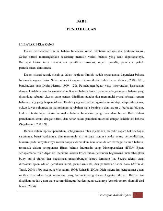 Kaidah Penerapan Ejaan