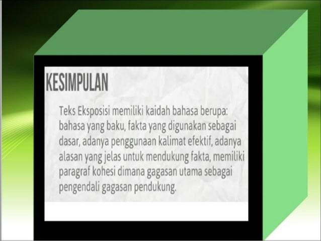Kaidah Teks Eksposisi 3