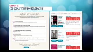 NARRATIVE 34 
COORDINATE THE UNCOORDINATED 
 