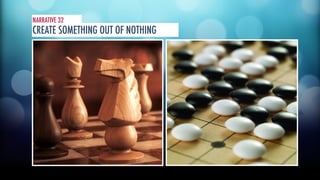 NARRATIVE 32 
CREATE SOMETHING OUT OF NOTHING 
 