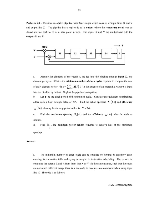 Kai hwang solution | PDF