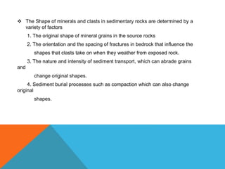 TEXTURES OF SEDIMENTARY ROCKS | PPTX