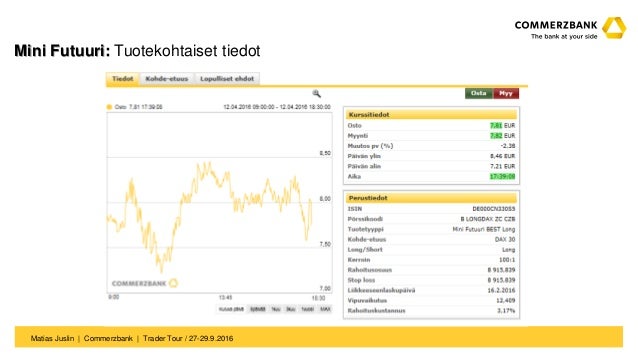 Trader Tour 16 Esitykset