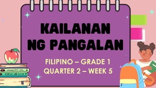 FILIPINO – GRADE 1
QUARTER 2 – WEEK 5
 