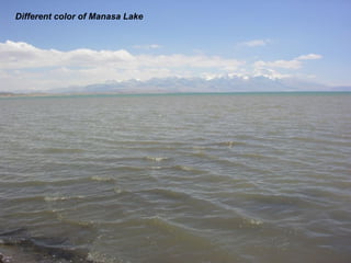 Different color of Manasa Lake  