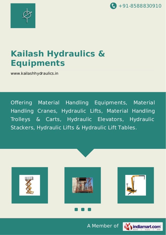Manufacturing and supplying a wide range of Material Handling Equipment.