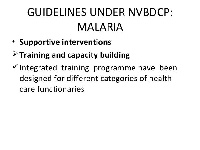 National Vector Borne Disease Control Programme (NVBDCP)