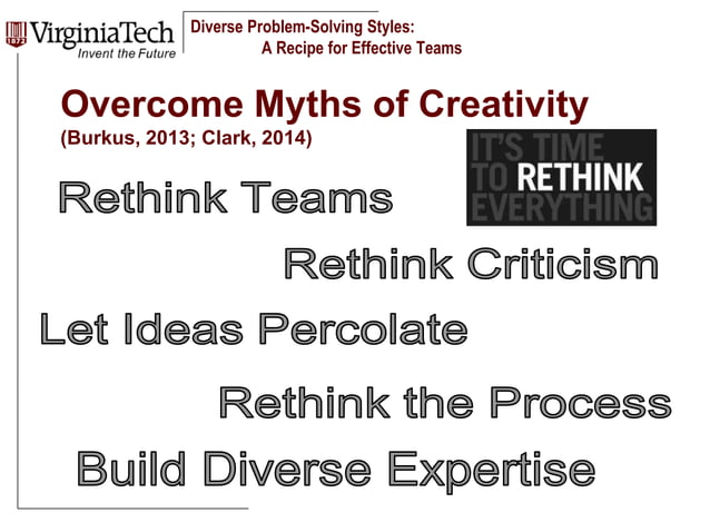 Diverse Problem Solving Styles: A Recipe for Effective Teams | PPTX