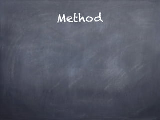 Method
 