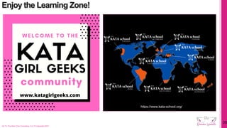 Enjoy the Learning Zone!
On To The Next One Consulting, LLC © Copyright 2021
20
https://www.kata-school.org/
 