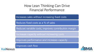 Connecting Continuous Improvement to the Bottom Line | PDF