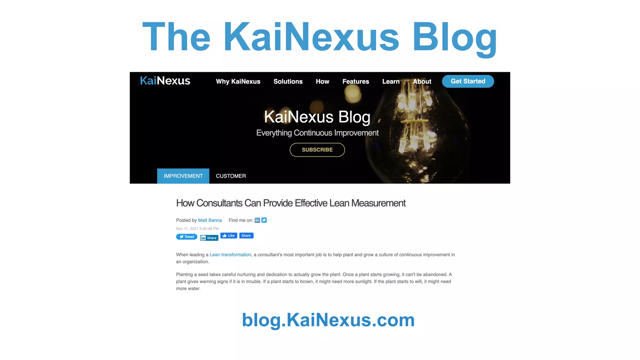 The KaiNexus Blog
blog.KaiNexus.com
 