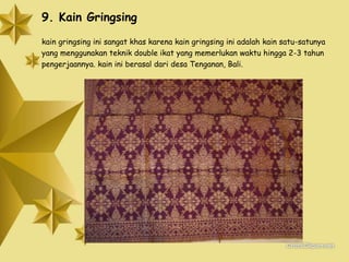 Pattern Gringsing Kain tradisional | PPTX