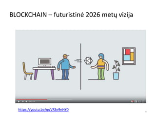BLOCKCHAIN – futuristinė 2026 metų vizija
10
https://youtu.be/qqVRSe9nHY0
 