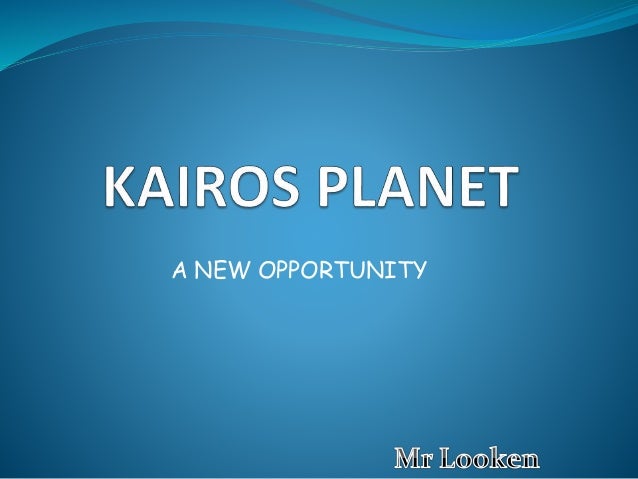 Kairos A New Opportunity Must Read